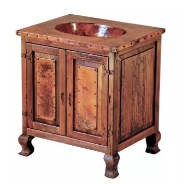 Rio Hermoso Wood & Copper Vanity