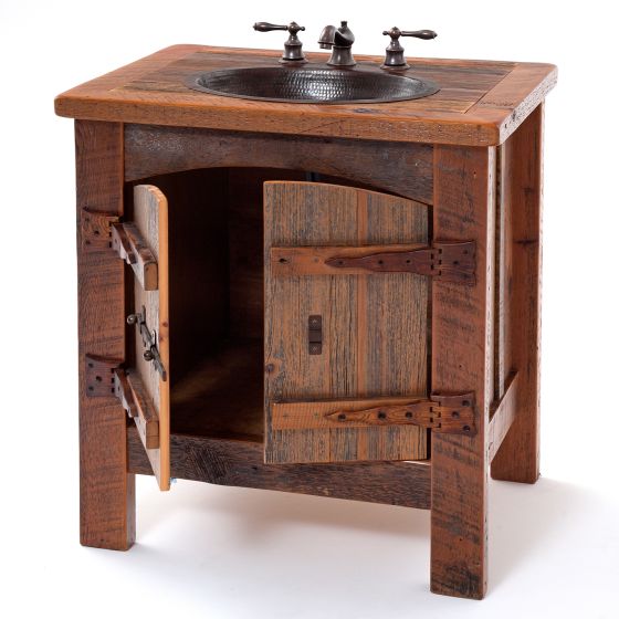 Rustic Reclaimed Heritage Barnwood Bathroom Vanity