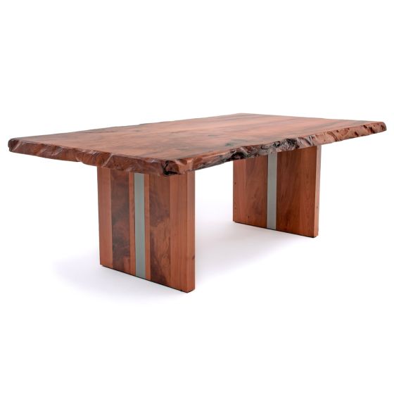 Natural Edge Redwood Slab Dining Table