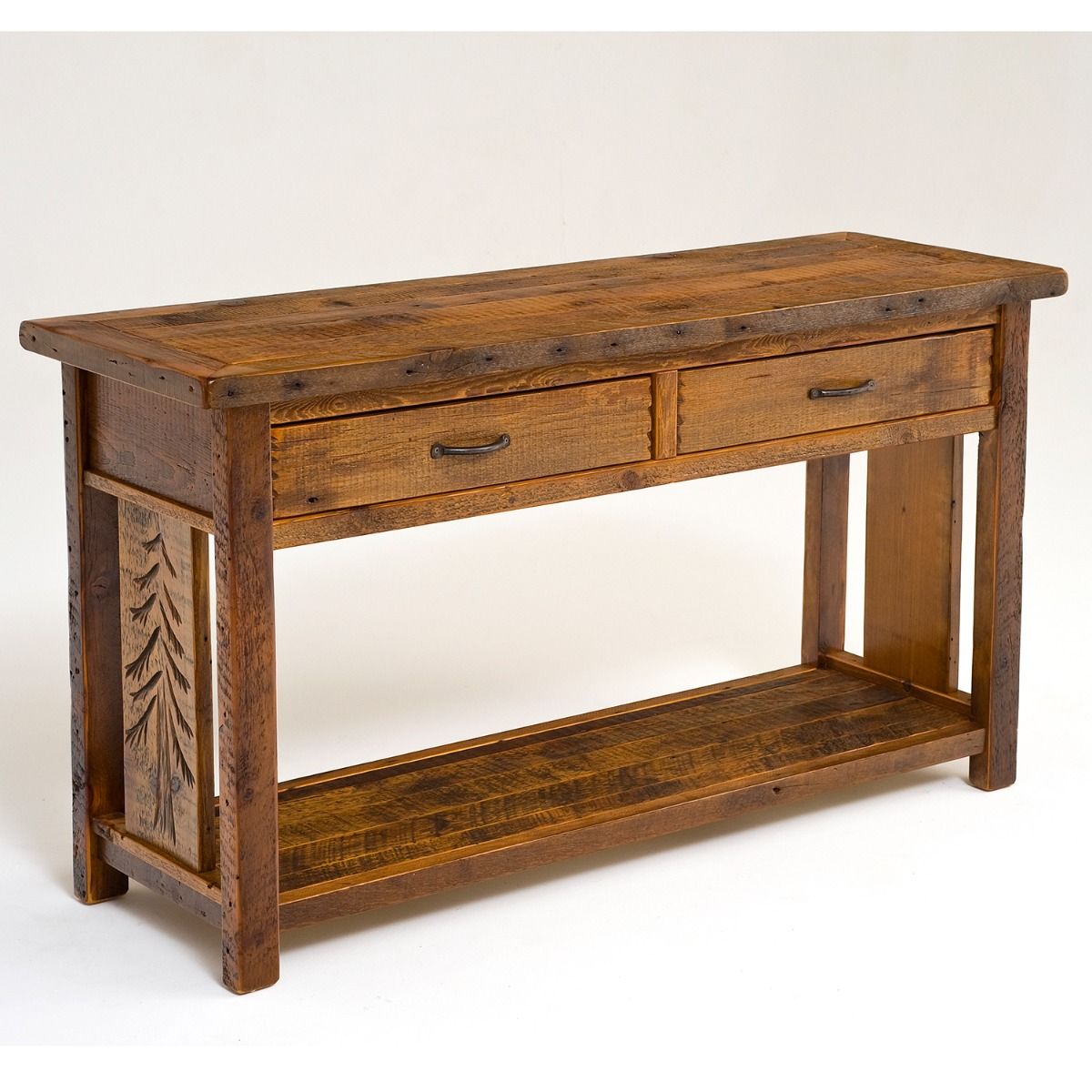 Drawer Reclaimed Barn Wood Sofa Table