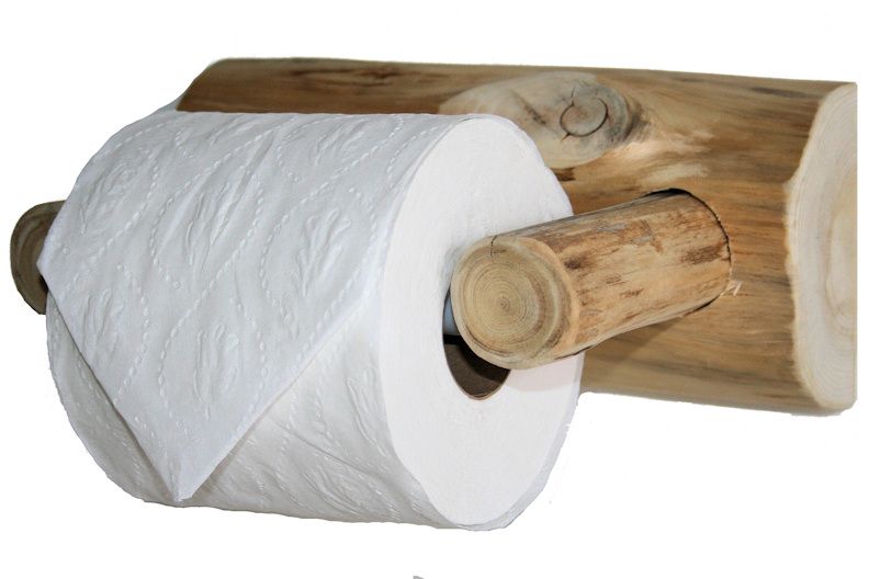PAPER TOWEL HOLDER, Toilet Paper Storage, Rustic Hand Painted Wooden W