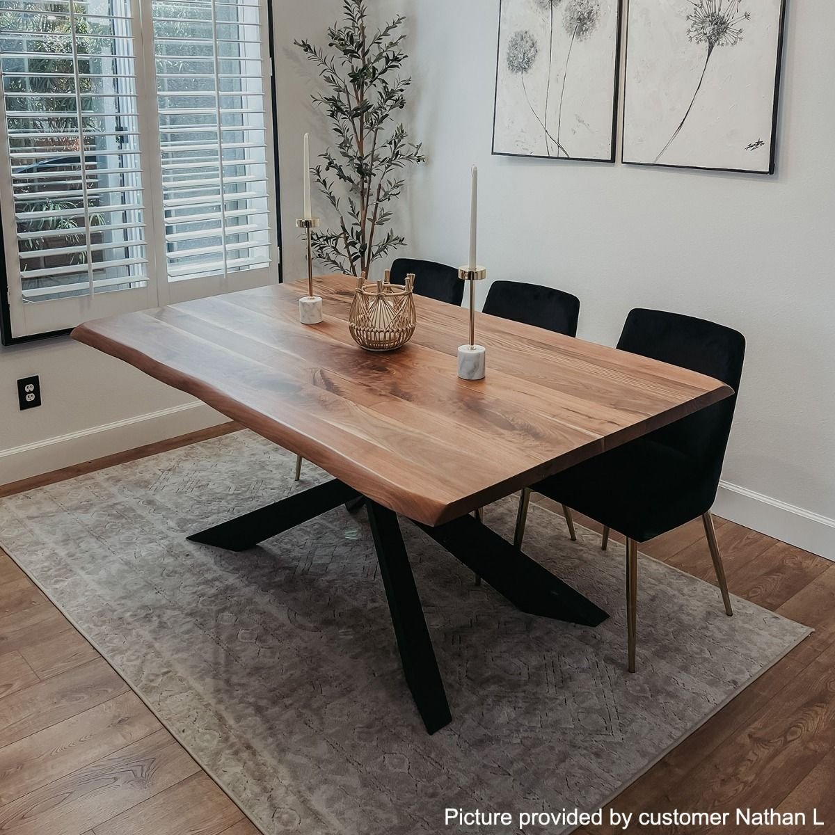 natural wood dining room tables