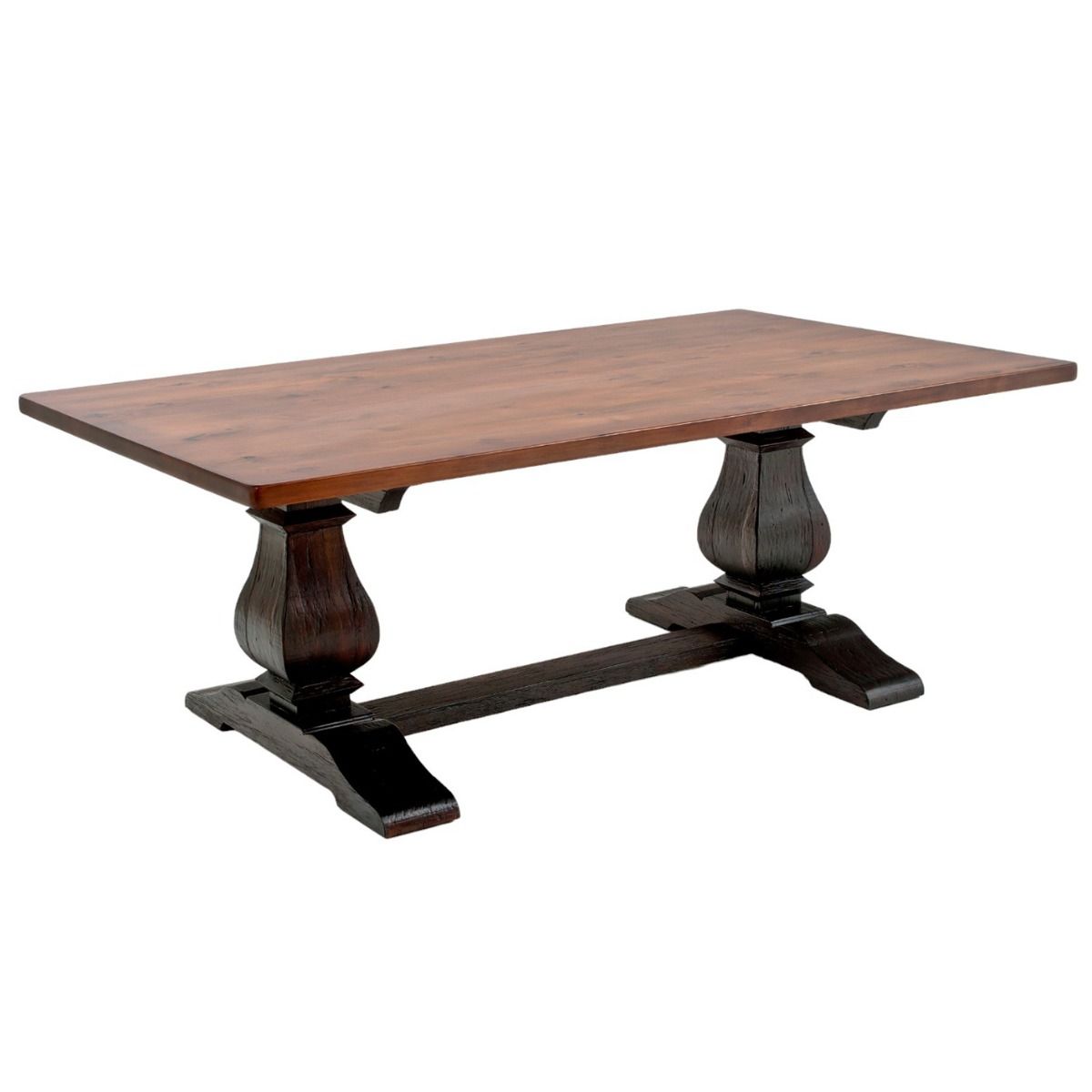 Tuscan Reclaimed Wood Table with Trestle Base