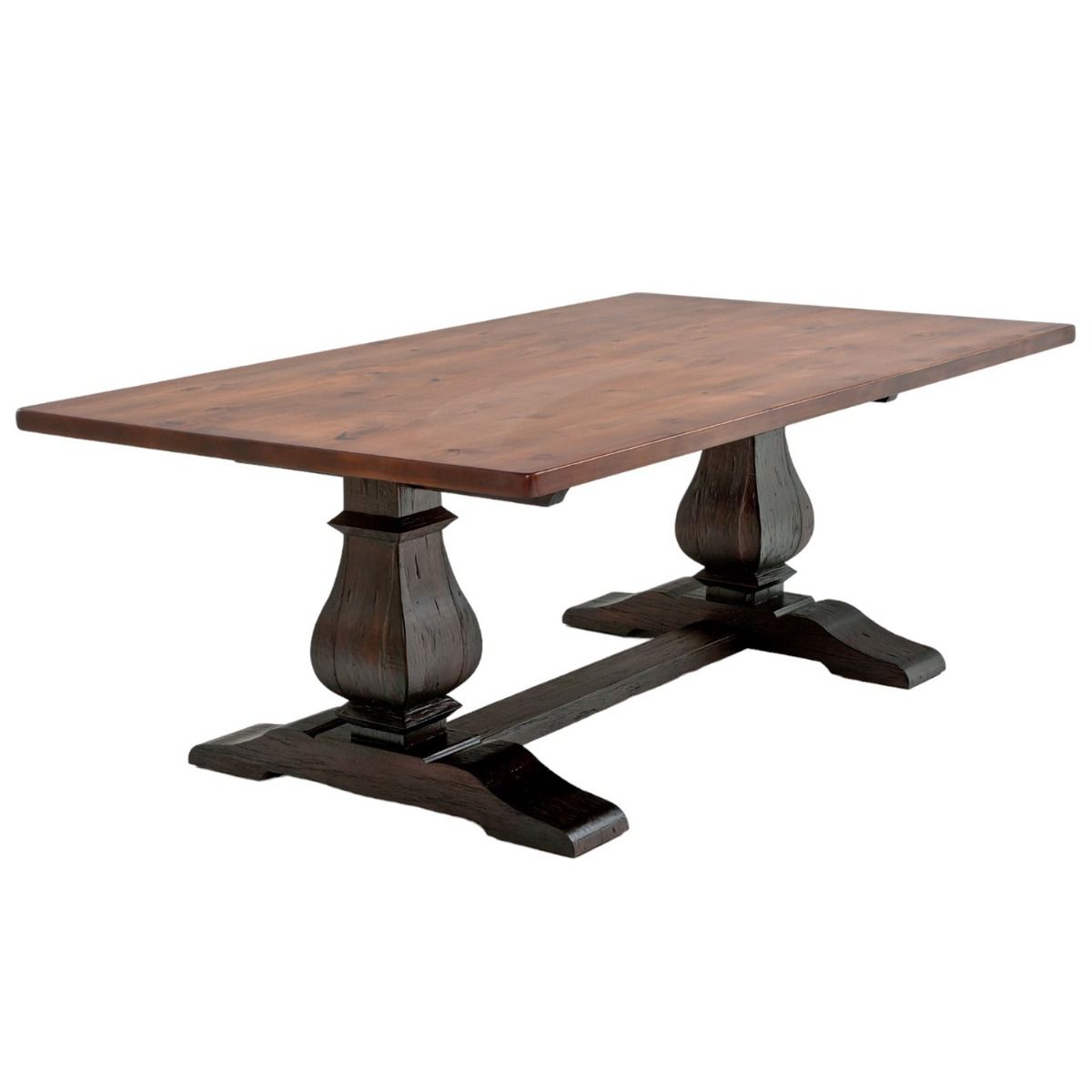 Tuscan Reclaimed Wood Table with Trestle Base