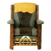 Rustic Wyoming Log Reading Chair