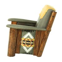 Rustic Wyoming Log Reading Chair