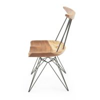 Forged Forest Modern Wood Dining Chair