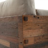 Reclaimed Wood - Cream Fabric Cushions