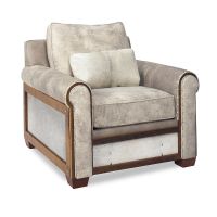 Remington Open Upholstered Club Chair - Brindle