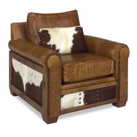 Remington Open Upholstered Club Chair - Oak