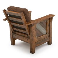 River Rustic Bourbon Smoke Barnwood Lounge Chair