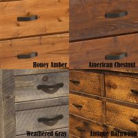 Rustic Campfire 6 Drawer Barnwood Chest
