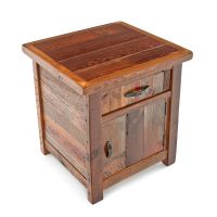 Barnwood End Table in Vintage Colors