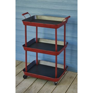 Rustic Red Utility Cart