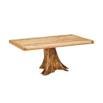 Saranac Hickory Settler's Stump Dining Table