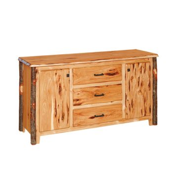 Saranac Hickory 3 drawer & 2 door dresser