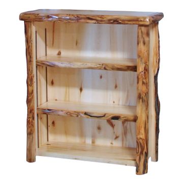 Beartooth Aspen Medium Bookcases - 39" - Natural Panel & Gnarly Log