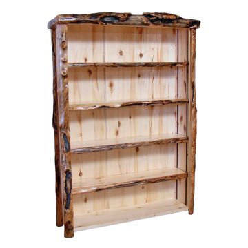 Beartooth Aspen XL Bookcase - 54" - Natural Panel & Gnarly Log