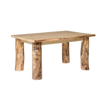 Rustic Colorado Aspen Log Dining Table
