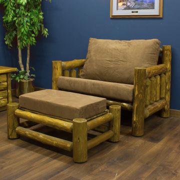 Rustic Cedar Lake Chair-and-a-Half