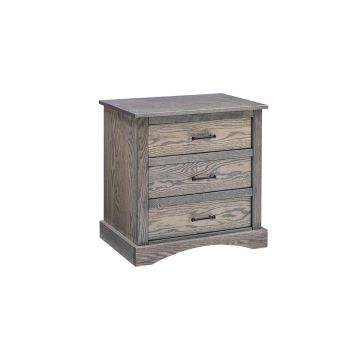 Summerset 3 Drawer Contemporary Rustic Nightstand
