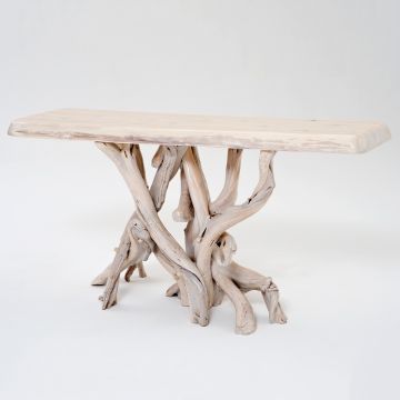 Modern Driftwood Log Sofa Table