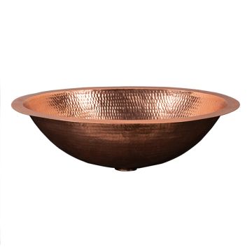 Polished Copper Oval Sink