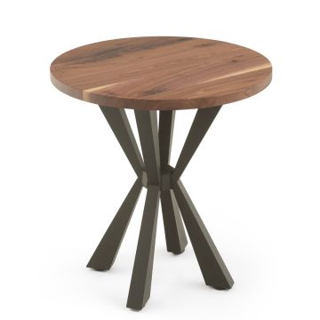 Matrix Natural Wood End Table - Black Walnut