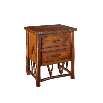 New West Rustic Missoula 2 Drawer Nightstand