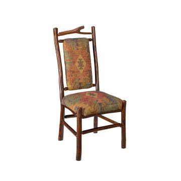 New West Whitefish Rustic Upholstered Side Chair 
