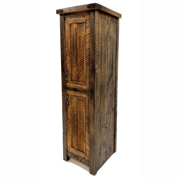 Timber Haven Double Door Linen Closet--18 inch, Hinge right, Antique Barnwood finish