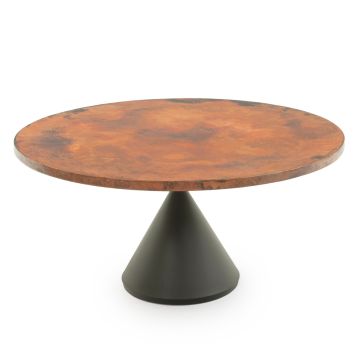 Modern Pendant Hammered Copper Dining Table