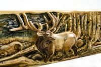Elk carving (example only)
