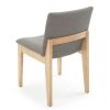 Austere Oak Upholstered Dining Chair - Flannel Grey Fabric