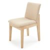 Austere Oak Upholstered Dining Chair - Natural Beige Fabric