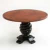 Twisted Hammered Copper Round Dining Table