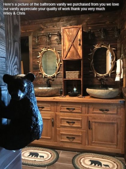 Timber Haven Rustic Barnwood Vanity 24 42 257257