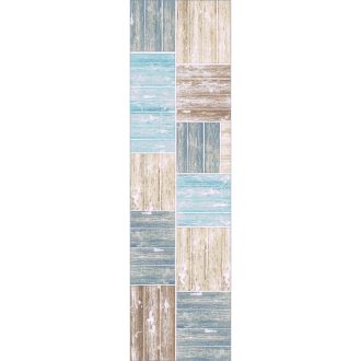 Salty Seas Aqua Runner Rug