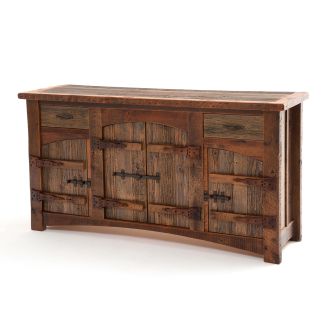 Reclaimed Wood Sideboard Heritage Collection 2 Drawers 4 Doors
