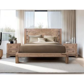 Atenas Bed and Nightstands