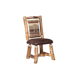 Rustic Colorado Aspen Padded Back & Seat Chair