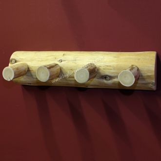 Cedar wall peg rack
