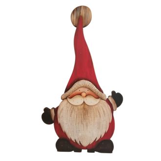 Wooden Santa With Easel Back