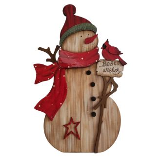 Wooden Snowman Stand