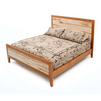 Denver Cherry & Ambrosia Maple Panel Bed