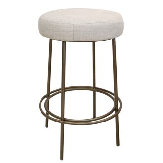 Frida Contemporary Upholstered Bar Stool, 30" Seat Height