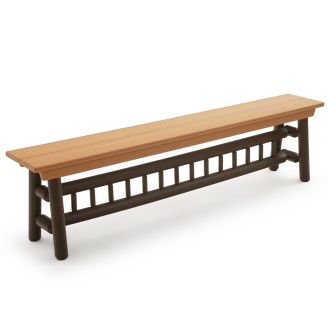 Hickory Haven Poly Outdoor Dining Bench