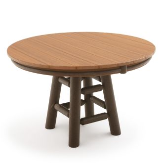 Hickory Haven Poly Outdoor Round Dining Table