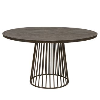 Nogales Modern Rustic Round Dining Table