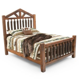 Rustic Lodge Timber Bed